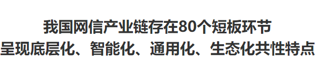 交大評論：我國網(wǎng)信產(chǎn)業(yè)鏈存在80個(gè)短板環(huán)節(jié)呈現(xiàn)底層化、智能化、通用化、生態(tài)化共性特點(diǎn)