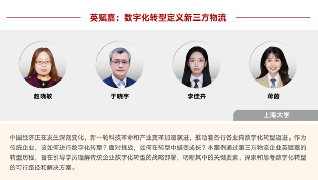上海大學管理學院1篇案例獲“2022中國工商管理國際最佳案例獎”一等獎